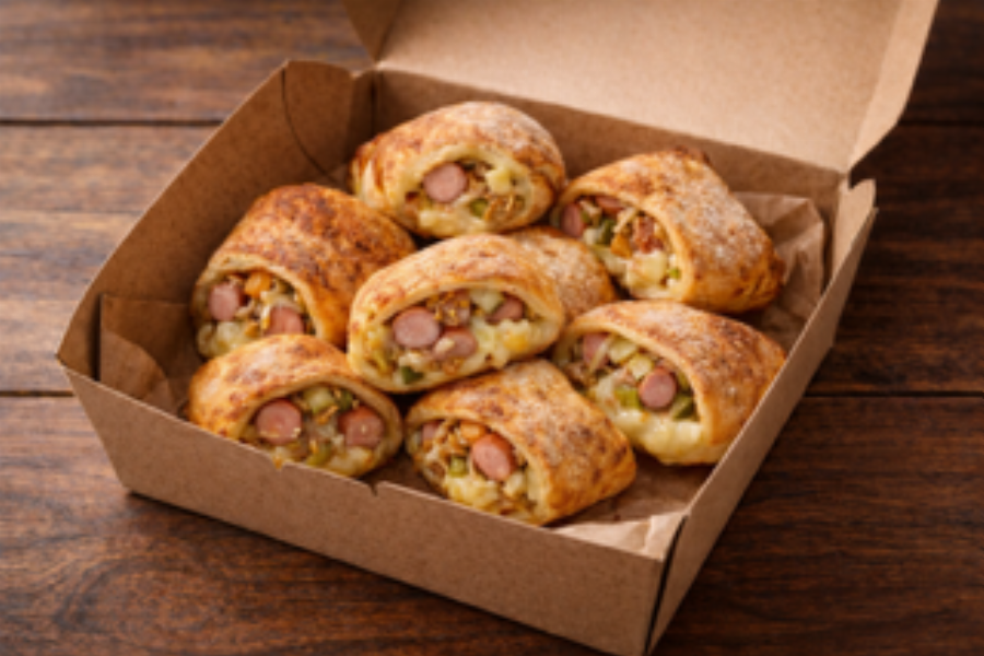 8 Hot Dog Pizzabrötchen