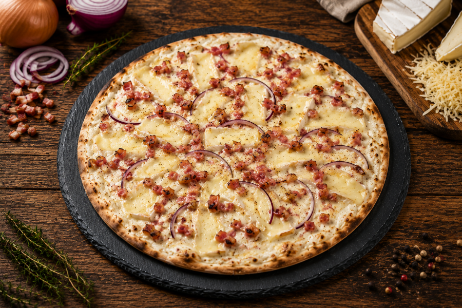 Aromatischer Flammkuchen