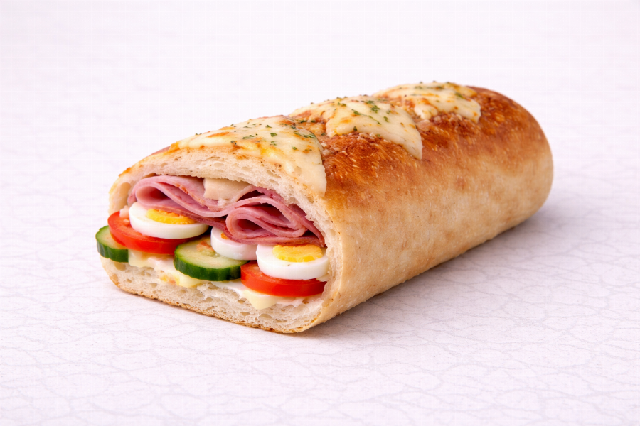 Bambini Baguette mit Schinken