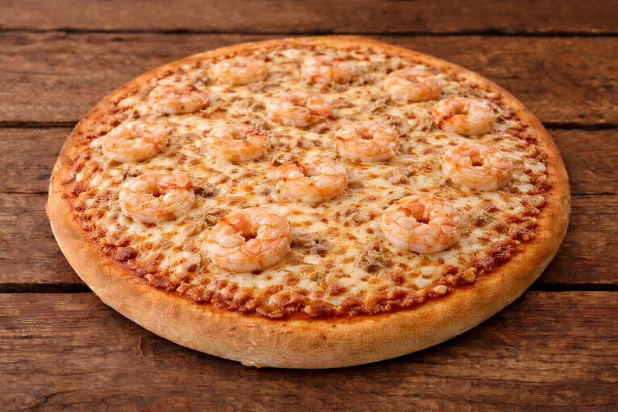 Pizza Frutti di Mare mit Shrimps
